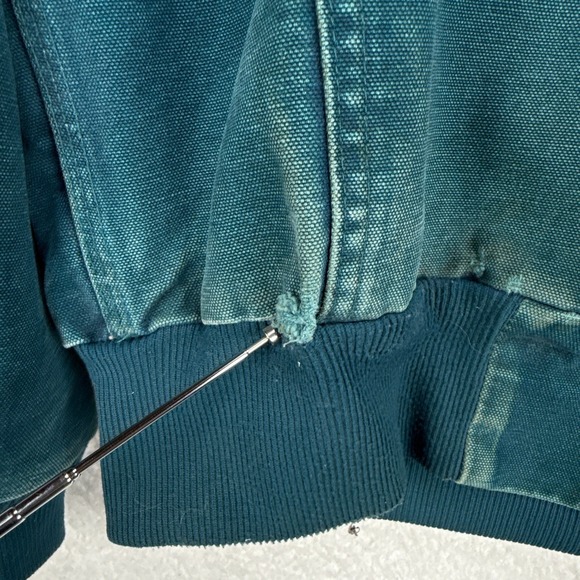 Carhartt Active Quilt Lined Jacket Mens Medium J06 DTL Dark Teal - Picture 14 of 16